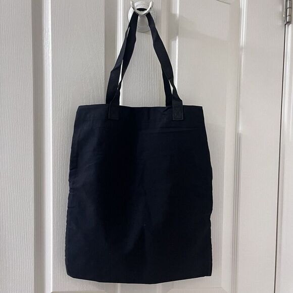 Anine Bing Black Remy Canvas Logo Tote Bag - Picture 7 of 10
